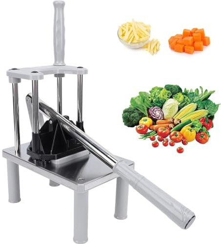 Tritatutto Commerciale Per Verdure, Tagliapatate, Tritatutto Per Patate Con Manico Ergonomico E Lame Di Ricambio, Tritatutto Per Frutta a Spicchi Per Patate, Pomodori, Cetrioli, Cucina Domestica