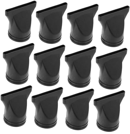 MUCKLILY Ugello per Asciugacapelli 12 Pezzi 4.35-4.5 Cm Bocchetta in Nylon per Styling Chioma Strumento Professionale per Parrucchieri Accessorio Sostituzione per Uso Salone e Casa