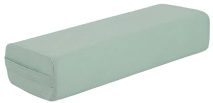 Ronyme Almohada de y meditación, Transpirable, Profesional, Rectangular, con asa de Transporte para relajación restaurativo, Verde Claro