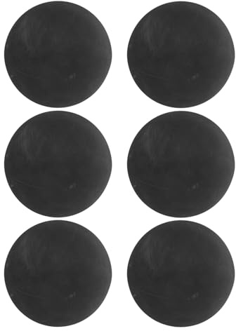 TOYANDONA Set 6 Palline da Squash in Gomma Nera, Palle Morbide da Gioco Rimbalzo Professionale, Adatte per Allenamento Reattivo e Giochi da Interno e Adulti