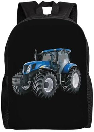 ASDCTYTKO Maßgefertigte Traktor-Heartbeat-Rucksäcke für Frauen, Männer, College-Schüler, Schultasche passt 15-Zoll-Laptoptaschen Festgeschenk
