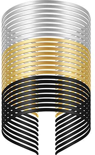 24 Stücke Glatte Metall Stirnband Blank Metall Stirnbänder DIY Handwerk Rahmen Haarband Schlichte Dünne Bulk Stirnbänder für Männer Damen Haarschmuck, Schwarz, Silber, Gold, Einfach Dünn Bulk