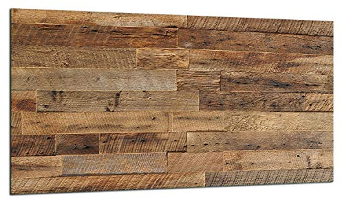 QTA | Plaque de recouvrement pour cuisinière, 90 x 52 cm, 1 pièce, en verre, pour cuisinières électriques, à induction, protection anti-éclaboussures, planche à découper en bois