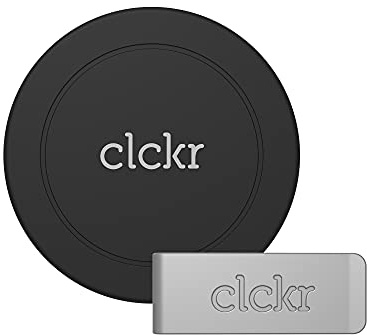 CLCKR Magnetic Car Phone Holder Compatible iPhone Cases and Universal Grips Only, Dashboard Car Phone Stand with Air Vent Mount and Magnetic Strip, Mobile Phone Holders for Cars