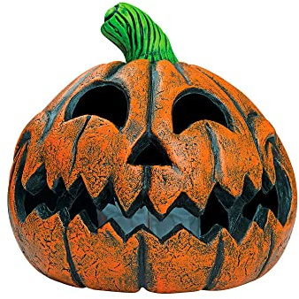 Ghoulish Productions - Happy Pumpkin, Décoration de Citrouille Joyeuse, Ornement de Courge Souriant Idéal pour Halloween et les Fêtes Déguisées.