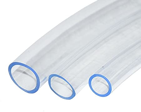 DawnDream PVC Schlauch 1/2 3/4 Flexibler Gartenschlauch 16mm 20mm 24mm weiß transparent erweiterbarer Garten Bewässerung Schlauch Gießwasserleitung 5m Silikonschlauch (Color : 20mm x 5m)