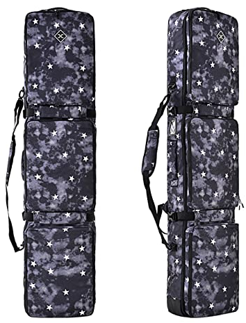 Gepolsterte Multifunktions-Snowboardtasche, wasserdichte Schneesport-Board-Skitasche mit großer Kapazität für Einzel-/Doppelboards, Nass- und Trockentrennung, für Straßen