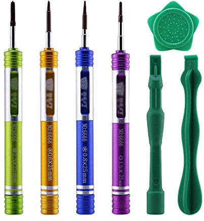 Samnuerly 7pcs Strumento di Riparazione Y Tipo Triangolo 0.6 Set di cacciaviti Kit di Strumenti di Apertura con Scatola di immagazzinaggio