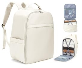 SZLX Ryanair Handgepäck Rucksack Laptop Wasserdicht Damen Reiserucksack Handgepäck Flugzeug 45x36x20 Easyjet Cabin Bag Rucksack für Universität Herren Business Travel Backpack mit Laptopfach Beige