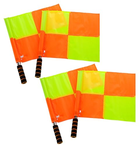 BESPORTBLE 8 Stk Laufende Flagge Flaggen Des Schiedsrichterassistenten Schiedsrichter Linienrichter Fahnen Schiedsrichterfahne Rote Flagge Signalflagge Handfahne Volleyball Fußball