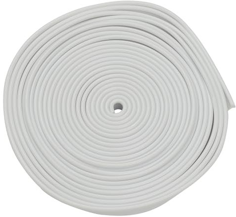 Andes Universal Caravan/Motorhome Awning Rail Protector Strip, 12m x 30mm, White, Prevents Black Streaks