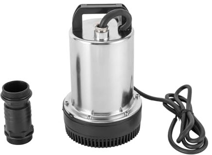 Submersible Water Pump 160W 12V Delivery Lift 8m/26.25ft for Pumping Clean/Dirty Water Swimming Pools Flooded Cellars