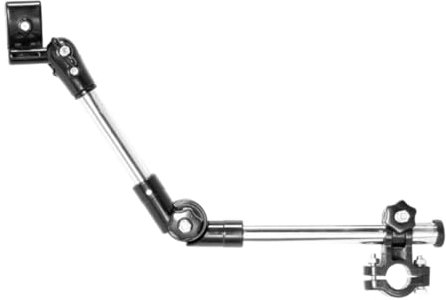 FRCOLOR Adjustable Black Wheelchair Umbrella Mount Stand for Patient Sun and Rain Protection Hands-free Outdoor Umbrella Holder Bracket