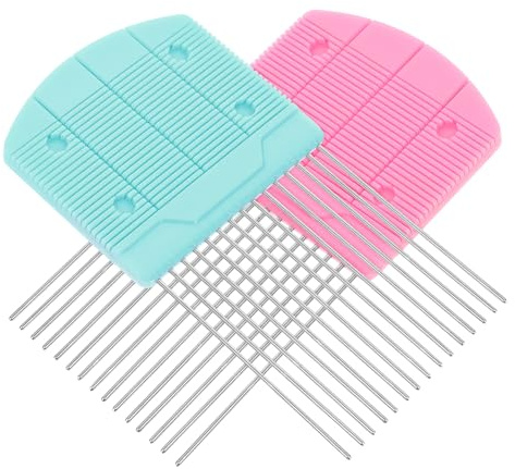 TEHAUX 2pcs Quilling Comb Paper Crafting Tool for Weaving and Quilling Projects for Handcraft Enthusiasts and Creative Gifting
