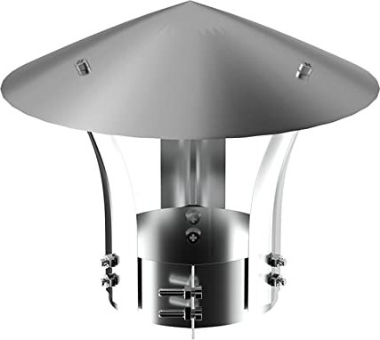 Generisch Stainless Steel Chimney Cap, Adjustable Chimney Cap, Rain Cover, Smoke Extractor Hood, Multipurpose Chimney Cap, Flue Pipe Vent Hood, Top Protection Cap