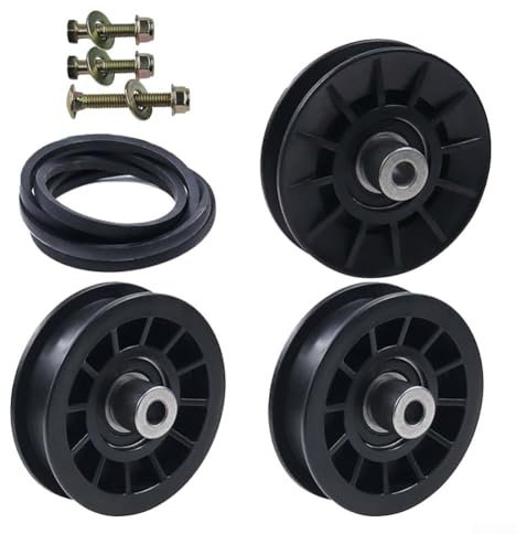 ZiStarlilife Pulegge di ricambio per tosaerba con tenditori compatibili con tosaerba da equitazione, 2042LS, 2246LS, 2346XLS, 2348LS, GTH26K54T, prestazioni migliorate, 2 pulegge