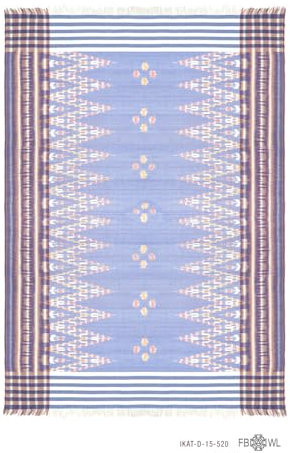 Handgefertigter Ikat Sarong aus Bali, Strandtuch, Badetuch, Yogatuch, 50% Baumwolle und 50% Viskose, Maße ca. 160cm x 120cm, Gewicht ca. 240g