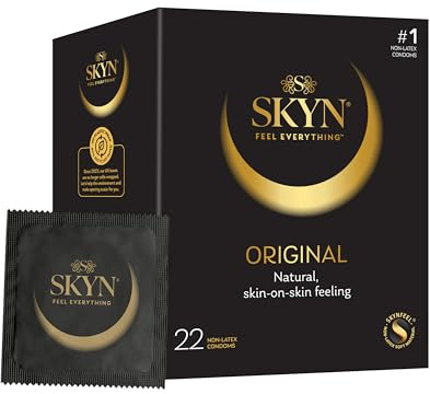 SKYN Original - Preservativi Senza Lattice in Poliisoprene - Ultra Comfort e Sensibilità Naturale, 22 Pezzi
