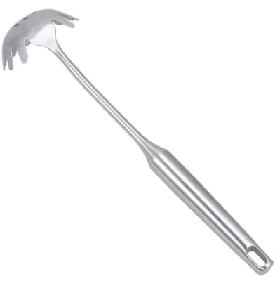 Cucchiaio per Spaghetti in Acciaio Inox 304, Argento, Cucina