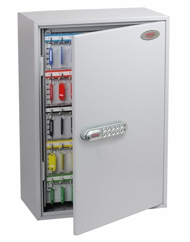 Phoenix Safe Company – KC0604E Commercial Key Cabinet - 200 Hooks | Electronic Lock | Key Holder Wall Mounted Power Coated Paint | 11kg