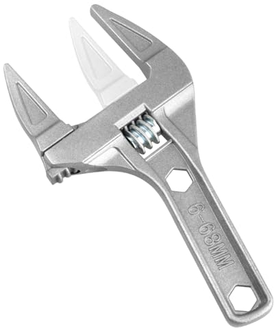 Elezenioc Schraubenschlüssel 6–68mm Verstellbar Rollgabelschlüssel Einmaulschlüssel Rohrzange aus Aluminiumlegierung 20CM Länge