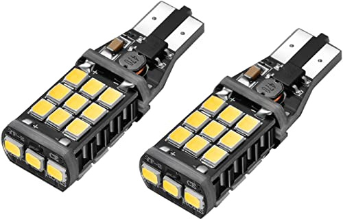 VINBE T15 W16W 921/912 CANBUS LED senza errori Luce di retromarcia Luce di posizione Lampadina di riserva Lampada Super Bright White, confezione da 2