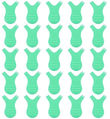 Sibba Lot de 50 Mini Brosse À Cils En Forme De Y Silicone Outil pour Extension De Cils Maquillage Peigne à Cils de Greffage Y Type Greffer les Cils Séparateu Fournitures de Nettoyage Transparent