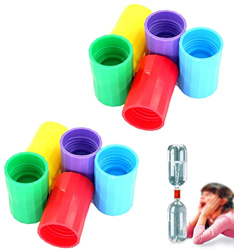 AOYNBWFKSJP 10 Pezzi Connettore Bottiglia Tornado Connettore Bottiglia Vortice Tubo A Ciclone per Esperimenti Tornado in A Bottle, per Creazione di Tornado, Esperimenti Scientifici, Educativi
