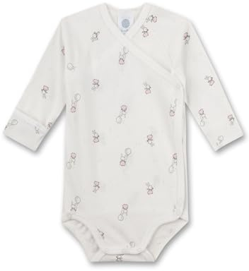 Sanetta babyflickor wrap body, Vit sten, 68 cm
