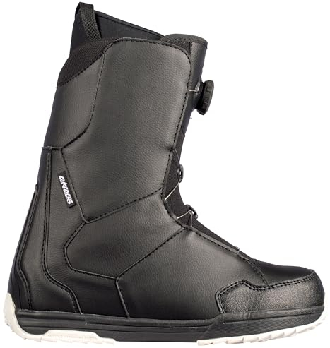Airtracks Herren Snowboard Boots Master ATOP Snowboardschuhe - Schnellschnürsystem Snowboardboots- All Mountain Freeride Freestyle - Schwarz - 43