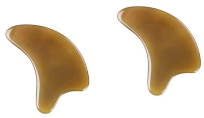 minkissy Gesicht 2 Stk Pflegewerkzeuge Akupunktur auslösen Massage- -Tools Kratzpaddel Nackenmassagegerät Guiasha-Board Kratzbrett Nackenschutz Tabletten kratzen Scrollrad Massage-Tools