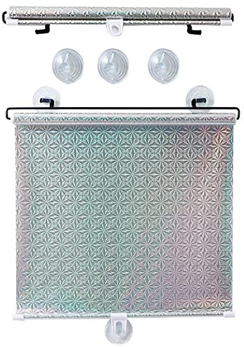 Agashi Verdunkelungsrollos Mit Saugnäpfen, Sonnenschutz-Rollos, Thermo-Rollos, Sichtschutzvorhänohne Bohren, Für Türen/Fenster/Sier/40 * 60Cm/16 * 24In