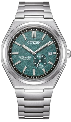Citizen Herren Analog Automatik Uhr mit Titan Armband NJ0180-80X