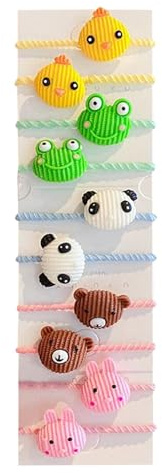Elastici per capelli per bambine | 10 pezzi ragazze | elastici compatti e leggeri per capelli colorati | per capelli per ragazze per bambini