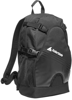 Rollerblade Backpack LT 20 ECO, ryggsäck för inline skateboards, unisex, svart, 20 l