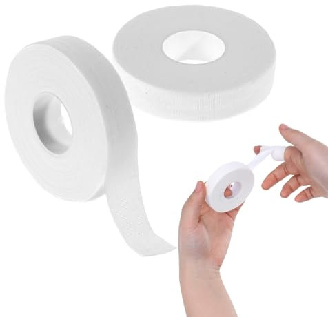 2 Rollen Fingertape Tattoo Grip Tape Fingertape Stark Klebend Sport Tape Hautfreundliches Sporttape Klettertape Tapeverband Weiß Hautfreundliches Sporttape Selbstklebend Tapeband für Fußball,Klettern