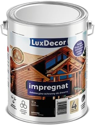 Protective Wood Stain 1L – Long-Lasting, Water-Repellent, Interior & Exterior Use (Palisander)