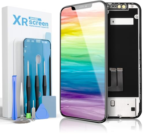 Pantalla para iPhone Xr LCD FHD COF 6,1, Display Táctil Digitalizador | COF Full HD, táctil preciso, alto brillo, Face ID compatible, kit reparación, vidrio protector, cinta adhesiva incluida