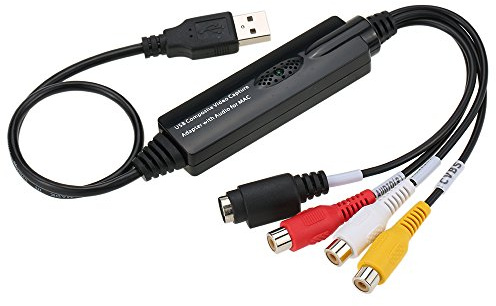 Scheda adattatore USB per acquisizione video per MAC OS Camcorder VHS Tape VCR DVD TV Box – Interfaccia 2 0 Plug Play Supporta Luminosità Contrasto Tonalità Controllo Saturazione Internet Conference