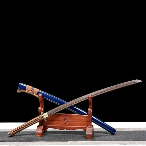 Katana svärd, handgjort samurajsvärd i trä, 103 cm bokken för visning, cosplay-samling och Kendo-träning