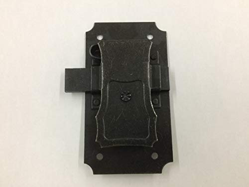 Serrure forgée en fer de restauration pour meubles anciens et en art pauvre. FS 101.30 Made in Italy finition brunie entrée 30 mm. Ligne The Forgé (OTENSIL BOIS)