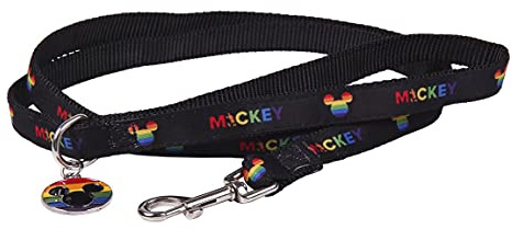 CERDÁ LIFE'S LITTLE MOMENTS - for Fan Pets | Disney Pride Hundeleine Kleine Hunde - Offizielle Disney Lizenz, M, Mehrfarbig