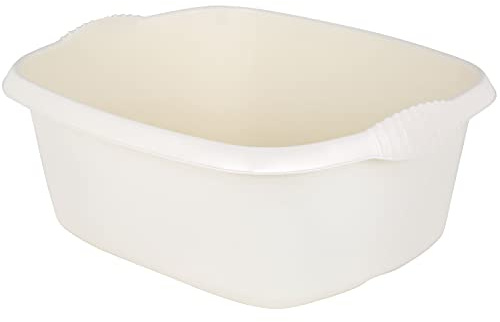 #11 1x Schüssel creme 12L 39x32cm rechteckig Spülschüssel Kunststoff Spüle