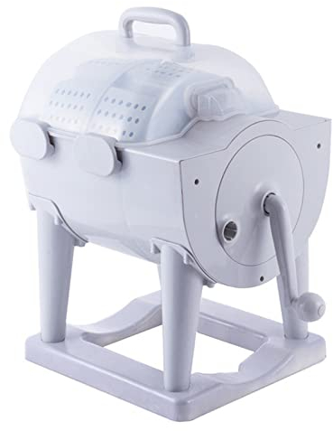 Mini-Handkurbel-Waschmaschine Dehydrator, tragbare manuelle nicht elektrische kleine halbautomatische Waschmaschine, kompakter Schleudertrockner, Camping-Waschmaschine für Hotelwohnungen für Babykle