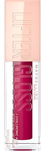 Maybelline New York Glänzender Lipgloss für voller wirkende Lippen, Feuchtigkeitsspendend, Mit Hyaluronsäure, Lifter Gloss Candy Drop, Farbe: Nr. 025 Taffy (Pink), 1 x 5,4 ml