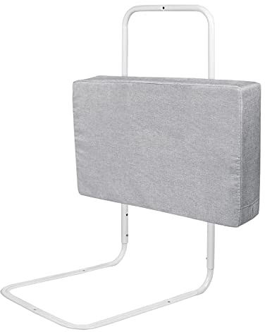 VA-Cerulean Rausfallschutz Bett, Boxspringbett Bettgitter Höhenverstellbar 40-60 cm, Flachs Bettschutzgitter geeignet 5-30 cm Matratzen, Bettumrandung Breit 60 cm, Grau