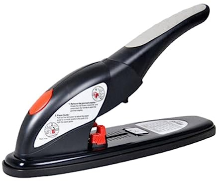 ALLC Tacker Büro Hochleistungs-Metall-Desktop-Hefter, Multifunktions-Hefter for Büro, Zuhause, Schule, Papierbindehefter Tragbare Büro Heftgerät (Color : Black, Size : B:357x100x310mm)