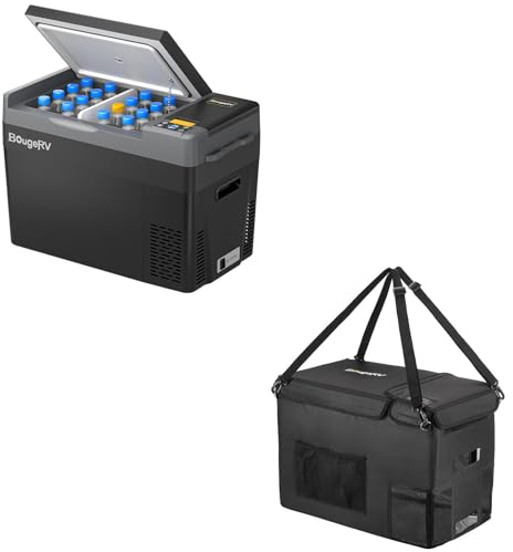 BougeRV CRPRO 29L frigorifero per auto (nero) con borsa per CRPRO30