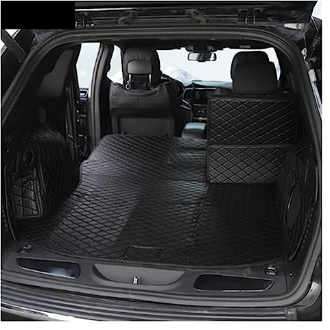 Kofferraumwanne Für Jeep Für Grand Für Cherokee 2011 2012 2013 2014 2015 2016 2017 2018 2019 2020 Auto Trunk Cargo Liner Abdeckung Mat Schutz Kofferraum Schutz(Farbe:Black-Black Line)