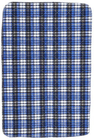 3 colori riutilizzabili e lavabili, un inserto assorbente per bambini più grandi, inserto per incontinenza, 3 strati (blu a quadretti)